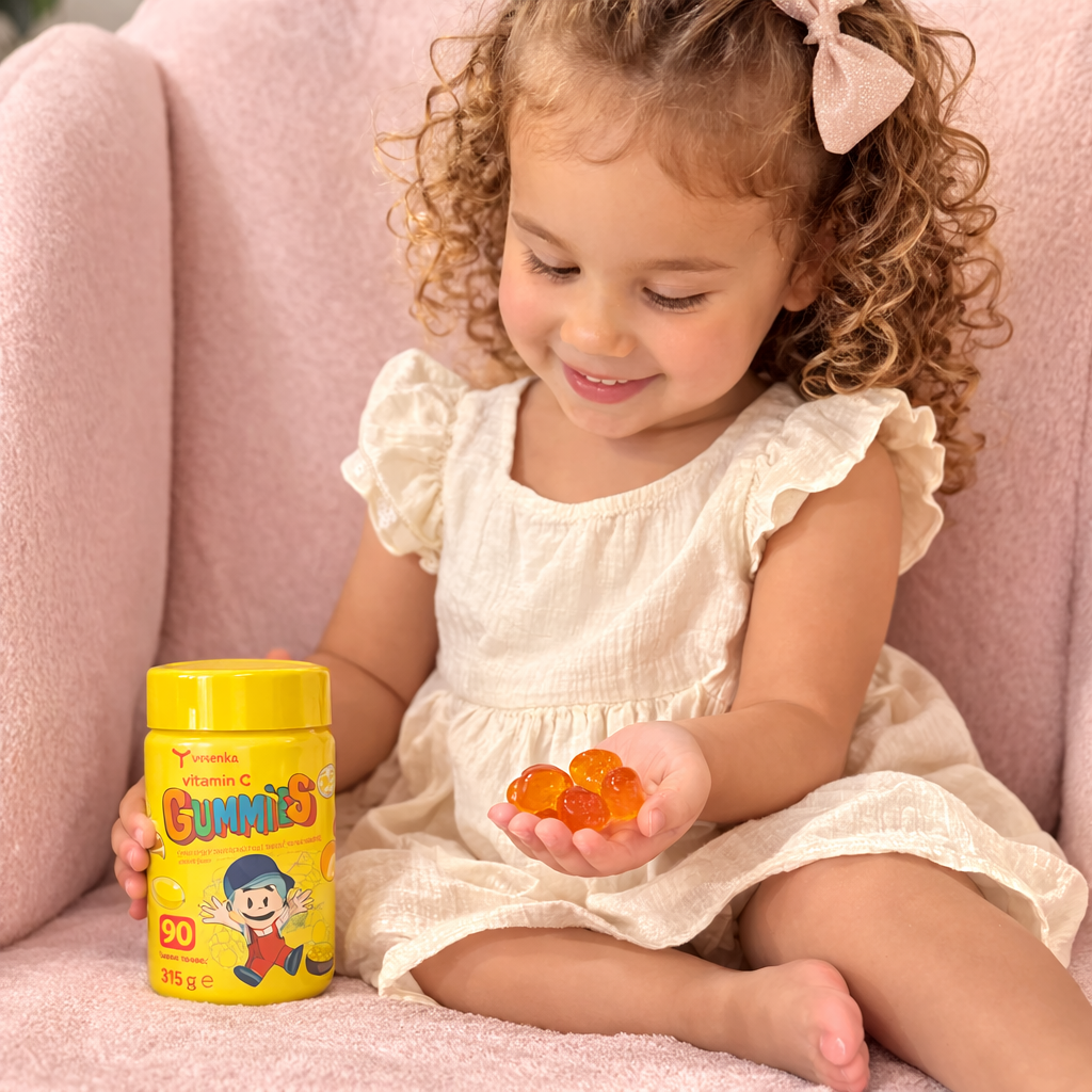 fetita-care-mananca-jeleuri-cu-vitamina-c
